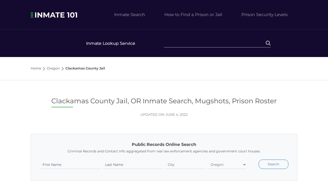 Clackamas County Jail, OR Inmate Search, Mugshots, Prison Roster